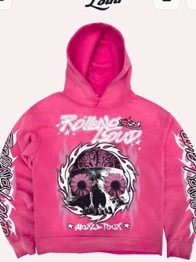 Rolling Loud 24 WORLDWIDE FADED ROSE HOODIES size M